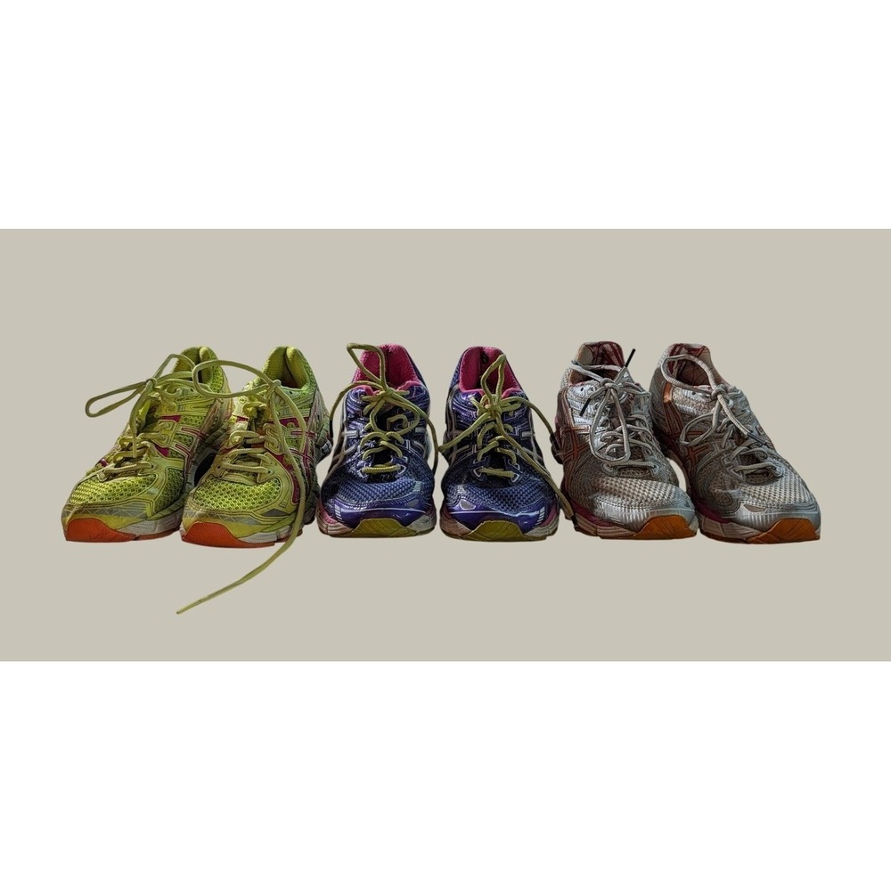 Asics Gel GT-2000 Running Shoes Womens Size 7 Lot of 3 Pairs Multicolor Athletic